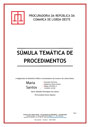 Súmula temática de procedimentos - PRC Lisboa Oeste